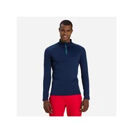 Pozostała odzież narciarska - Bluza narciarska męska Rossignol CLASSIQUE 1/2 Zip termo granatowa - miniaturka - grafika 1