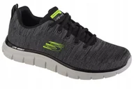 Buty sportowe męskie - Męskie Buty sportowe Skechers Track Front Runner 232298-CCBK r. 46 - miniaturka - grafika 1