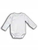 Body dla niemowląt - Body Niemowlęce Kimono Białe DŁUGI RĘKAW 62 - miniaturka - grafika 1