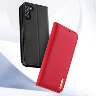 Dux Ducis Hivo skórzane etui z klapką pokrowiec ze skóry naturalnej portfel na karty i dokumenty Samsung Galaxy S22+ (S22 Plus) czarny - Etui i futerały do telefonów - miniaturka - grafika 19
