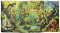 Maty edukacyjne - Mata Dywan Koc Na Podłogę Dżungla 108 cm x 58 cm LEAN Toys - miniaturka - grafika 1