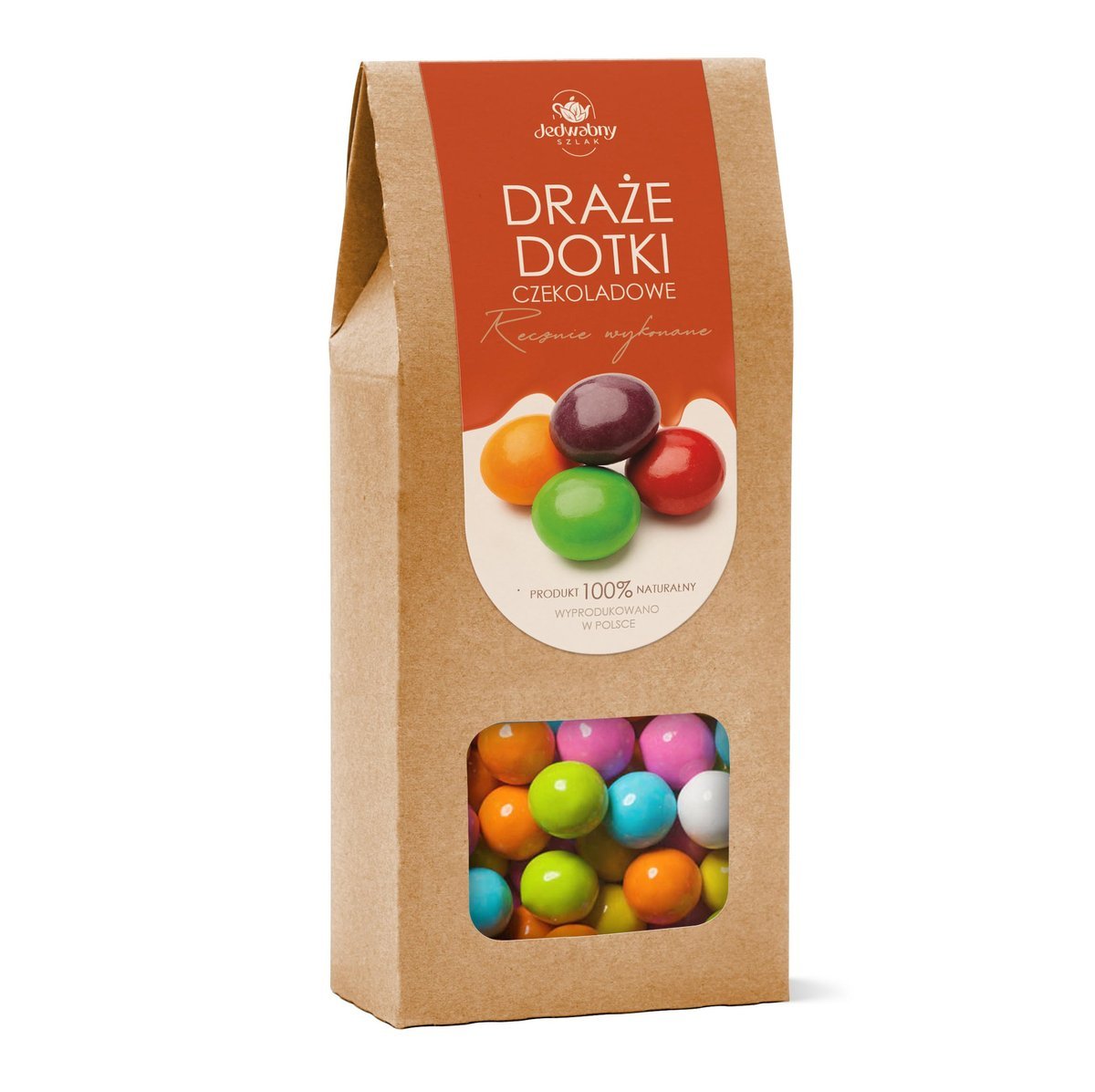 Draże CUKIERKI z MLECZNEJ czekolady dotki 200 g polskie NA PREZENT