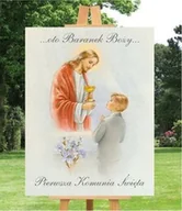 Pamiątka Pierwszej Komunii Świętej - Plansza komunijna dla chłopca - miniaturka - grafika 1