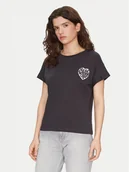 Koszulki i topy damskie - Noisy May T-Shirt Gaby 27032954 Czarny Regular Fit - miniaturka - grafika 1