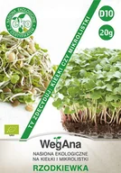 Nasiona i cebule - Rzodkiewka na kiełki i mikrolistki 20g nasiona - WegAna - miniaturka - grafika 1