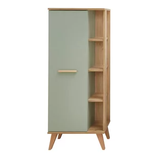 Zielona wysoka szafka łazienkowa w dekorze dębu 51x128 cm Set 963 – Pelipal - Szafki łazienkowe - miniaturka - grafika 1