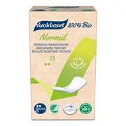 Wkładki higieniczne - Vuokkoset VUOKKOSET 100% Bio Normal Pantyliner 26 szt.) wkładki higieniczne panty - miniaturka - grafika 1