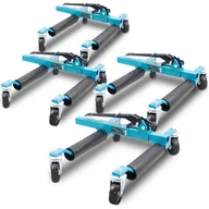 Wózki magazynowe - 4x Wózek manewrowy pod koła z podnośnikiem 560kg - miniaturka - grafika 1