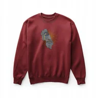 Bluzy męskie - Bluza bordowa z haftem - Marcus Aurelius, unisex, 280 g/m² XL - miniaturka - grafika 1