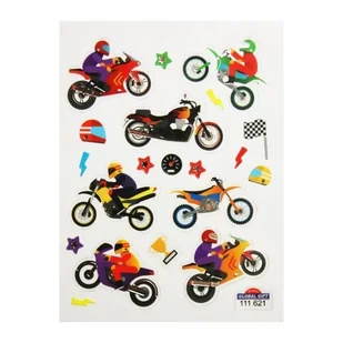 Naklejki - Motocykl - Złote - 1,8 cm - Scrapbooking - miniaturka - grafika 1