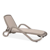 Leżaki ogrodowe - DKWADRAT Leżak Alfa plecionka tortora, rama torto tortora 97026 - miniaturka - grafika 1
