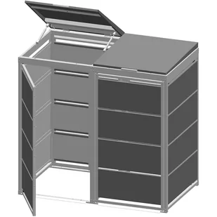 Zabudowa kosza śmietnikowego TOP BOX Premium 2 x 240 l - Kosze na śmieci - miniaturka - grafika 2