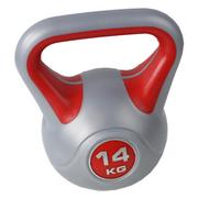 Hantle i ciężarki - Kettlebell SportVida ketle hantla winylowa 14 kg SV-HK0083 - miniaturka - grafika 1