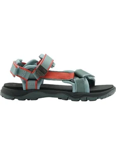 Jack Wolfskin Sandały trekkingowe "Seven Seas" w kolorze turkusowo-różowym - Sandały damskie - miniaturka - grafika 1