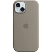 Etui i futerały do telefonów - Apple Silikonowe etui z MagSafe do iPhone 15 Popielaty brąz MT0Q3ZM/A - miniaturka - grafika 1