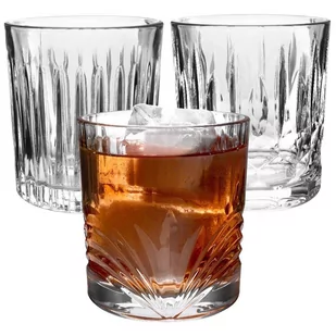 Szklanka szklanki do whisky drinków napojów zestaw komplet szklanek 330 ml 3 sztuki kod: O-139123 - Szklanki - miniaturka - grafika 1