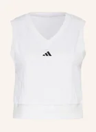 Koszulki i topy damskie - Adidas Krótki Top Pro weiss - miniaturka - grafika 1