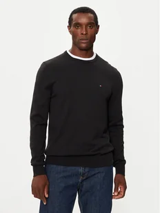 Tommy Hilfiger Sweter Essential MW0MW14748 Czarny Regular Fit - Swetry męskie - miniaturka - grafika 1