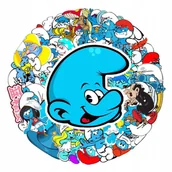 Zabawki kreatywne - NAKLEJKI Smerfy MIX 50 szt - miniaturka - grafika 1