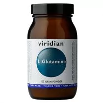 Viridian L-glutamina Proszek Suplement diety (100 g) - Stawy, mięśnie, kości - miniaturka - grafika 1