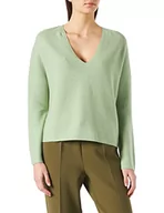 Swetry damskie - BOSS Damski sweter C_ferona, Jasny/pastelowy zielony 339, XL - miniaturka - grafika 1