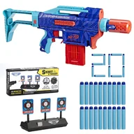 Zabawki militarne - Nerf Elite 2.0 Zesatw Stormcharge Wild Edition F7376 + Tarcza elektroniczna na 3 cele - miniaturka - grafika 1