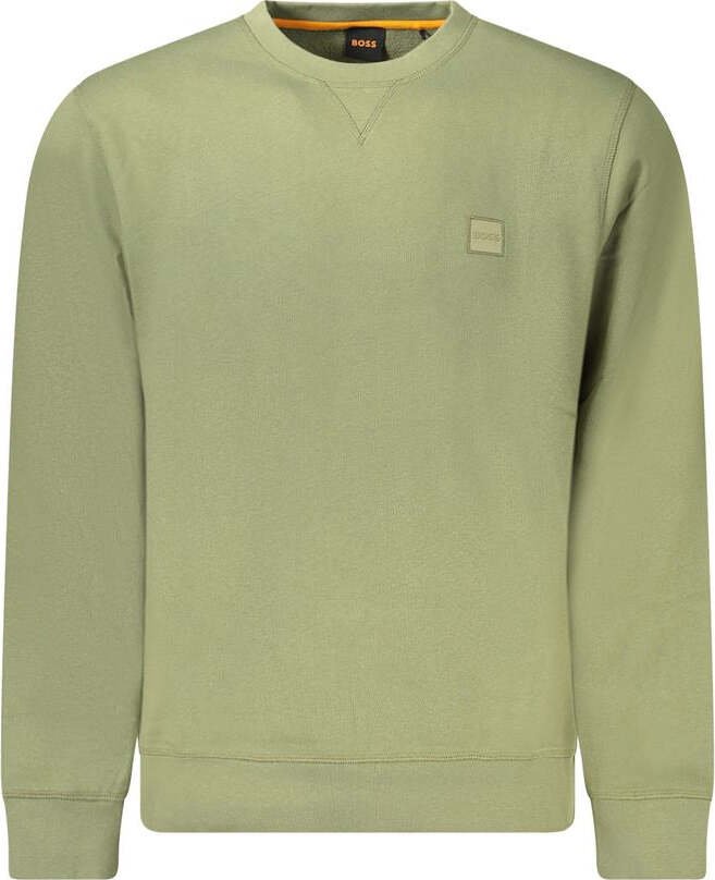 Hugo Boss Zielony Bawełniany Sweter Męski dla Stylu Casual - S