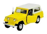 Samochody i pojazdy dla dzieci - WELLY OLD TIMER 1967 JEEP JEEPSTER COMMANDO STATION WAGON ŻÓŁTY 1:34 43826 - miniaturka - grafika 1