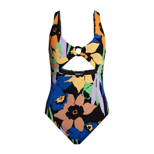 Stroje kąpielowe dla dziewczynek - Strój kąpielowy jednoczęściowy damski ROXY Color Jam One Piece kolorowy ERJX103517-KVJ6 M - grafika 1
