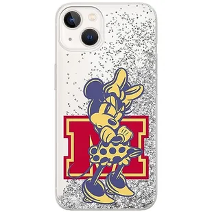 ERT GROUP etui na telefon Apple Iphone 13 MINI, case oryginalny i oficjalnie licencjonowany przez Disney, wzór Minnie 072, optymalnie dopasowane, z efektem płynnego brokatu - Etui i futerały do telefonów - miniaturka - grafika 1