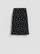 Spódnice - Reserved - Spódnica midi w groszki - czarny - miniaturka - grafika 1