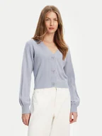 Swetry damskie - Guess Kardigan W5YR01 Z2ZK2 Niebieski Regular Fit - miniaturka - grafika 1