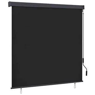 Roleta z zasłonami Antracyt 180 x 250 cm Materiał i Aluminium vidaXL - Rolety Roleta z zasłonami Antracyt 180 x 250 cm Materiał i Aluminium vidaXL - Rolety - miniaturka - grafika 1