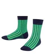 Skarpetki damskie - FALKE Skarpety bawełniane Oxford dla dzieci czarny niebieski wiele innych kolorów wzmocnione skarpety dziecięce ze wzorem, przepuszczające powietrze, cienkie, kolorowe, z paskami 1 para - miniaturka - grafika 1