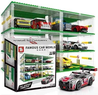 Klocki - GARAŻ XL 2440 klocki parking płytka gablota konstrukcyjna na samochody auta - miniaturka - grafika 1