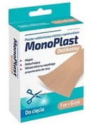 Apteczki i materiały opatrunkowe - Monoplast plaster włókninowy 1m x 6cm cielisty - miniaturka - grafika 1