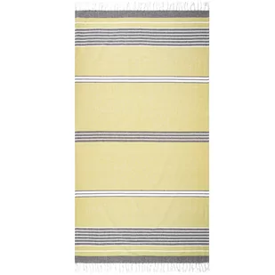 HOME ELEMENTS Ręcznik kąpielowy Fouta zielony/szary, 90 x 170 cm - Ręczniki - miniaturka - grafika 1