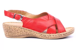 Sandały damskie - Komfortowe sandały damskie Łukbut 1418 - grafika 1