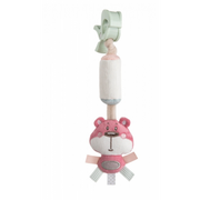 Zawieszki dla dzieci i niemowląt - Canpol babies Canpol Pluszowa zabawka z dzwoneczkiem Pastel Friends Róż - miniaturka - grafika 1