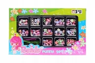 Figurki dla dzieci - ZESTAW BIŻUTERIA KORALIKI ZAWIESZKI BRANSOLETKI - miniaturka - grafika 1