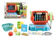 Zabawy w naśladowanie dorosłych - Kasa sklepowa z kalkulatorem i akcesoriami - zabawka - miniaturka - grafika 1