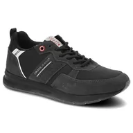 Sneakersy męskie - Czarne Sneakersy Cross Jeans Wygodne Buty Męskie - miniaturka - grafika 1