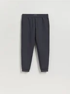 Spodnie sportowe męskie - Reserved - Spodnie dresowe slim fit - ciemnoszary - miniaturka - grafika 1