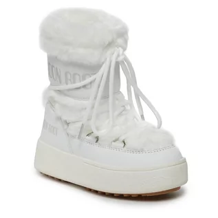 Buty dla chłopców - Śniegowce Moon Boot Jtrack Faux Fur Wp 34300900002 White 002 - grafika 1