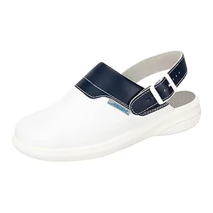 Abeba abebie 7622 Easy Clog Biały/niebieski  niezależnie od tego, czy SRC buty zawodowe, 40 EU, biały/niebieski 7622-40 - Klapki i japonki damskie - miniaturka - grafika 1