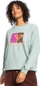 Bluzy damskie - bluza damska ROXY TAKE YOUR PLACE A CREW Blue Surf - BHB0 - miniaturka - grafika 1