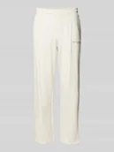 Spodnie sportowe męskie - Spodnie dresowe z elastycznym ściągaczem - miniaturka - grafika 1