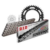 Części motocyklowe - Zestaw łańcuchów DID stal 520ZVM-X / 112 Endless do Husaberg FS 650 ccm rok prod. 2004-2007 - miniaturka - grafika 1
