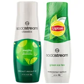 Syropy i koncentraty owocowe - 2x Syrop do Saturatora SODASTREAM MOJITO MOHITO LIPTON GREEN TEA KONCENTRAT - miniaturka - grafika 1