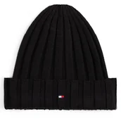 Czapki dla dzieci - Czapka Tommy Hilfiger Small Flag AU0AU02004 Czarny - miniaturka - grafika 1